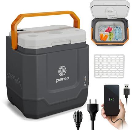 Glaciere électrique de camping Peme Ice-on Trip 33 L avec Bluetooth enceinte