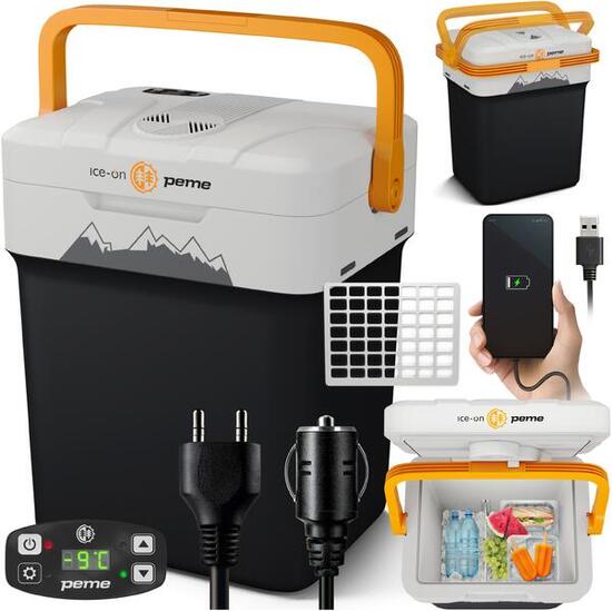 Frigo Portatile Peme Ice-on Essential 26L 12/230v per campeggio auto