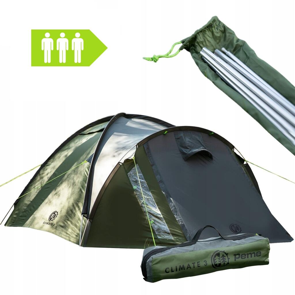 Peme Climate 3-Person Dome Tent – Lightweight, Waterproof