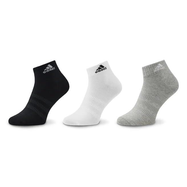 Adidas Unisex Sokken IC1283 T SPW Ank 3P in Grijs/Wit/Zwart 2/5