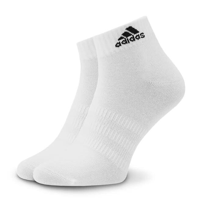Adidas Unisex Sokken IC1283 T SPW Ank 3P in Grijs/Wit/Zwart 4/5