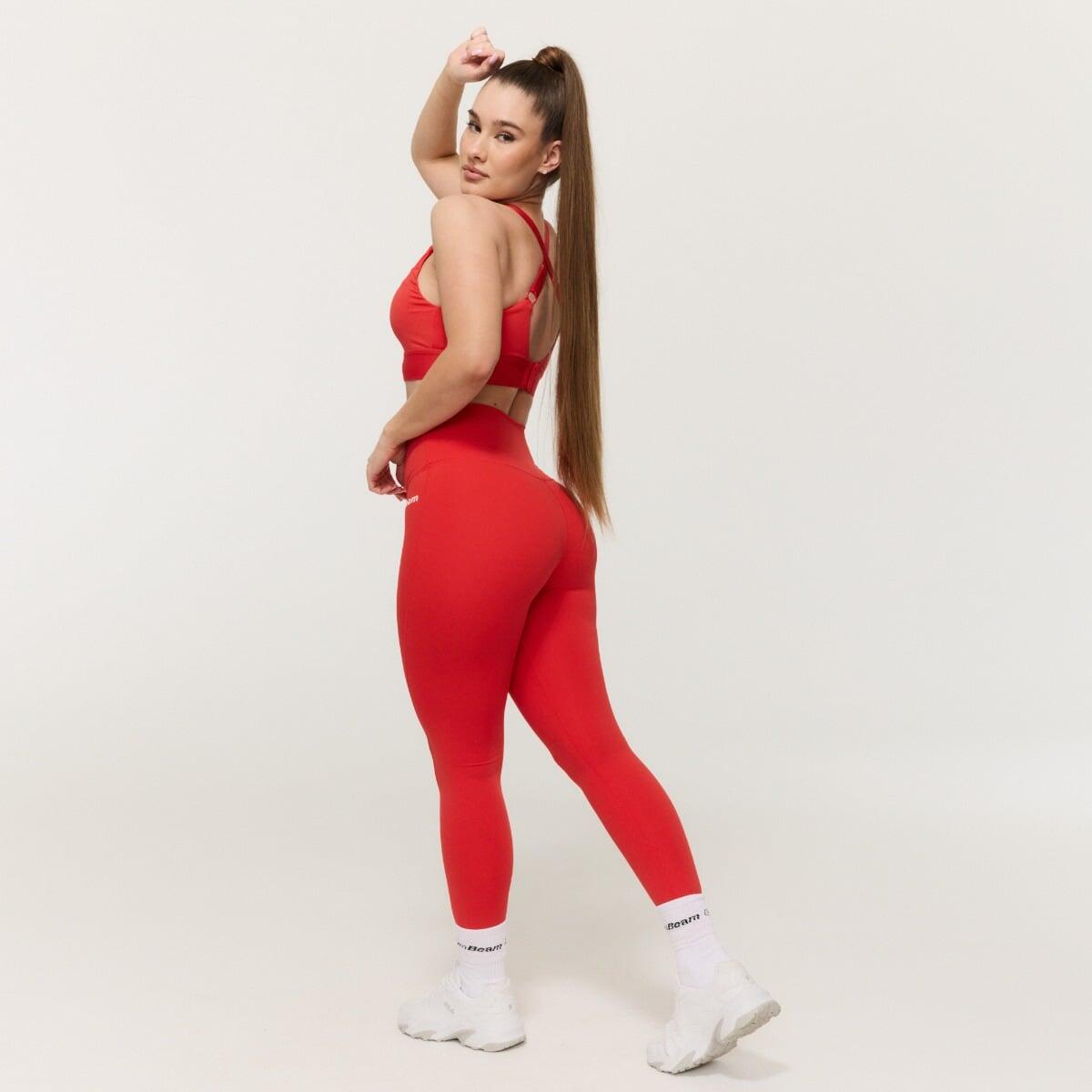 Leggings donna vita alta rossi Limitless 2/7
