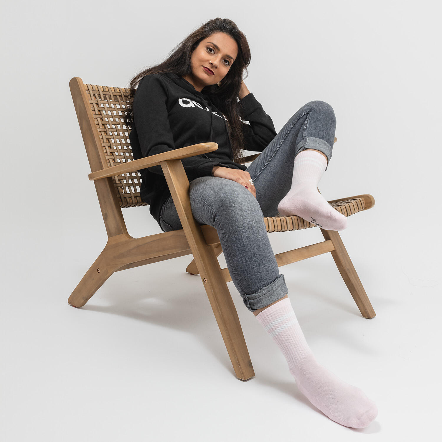Damen Retro Tennis Socken 6er Pack (Modell: Serena) 5/6