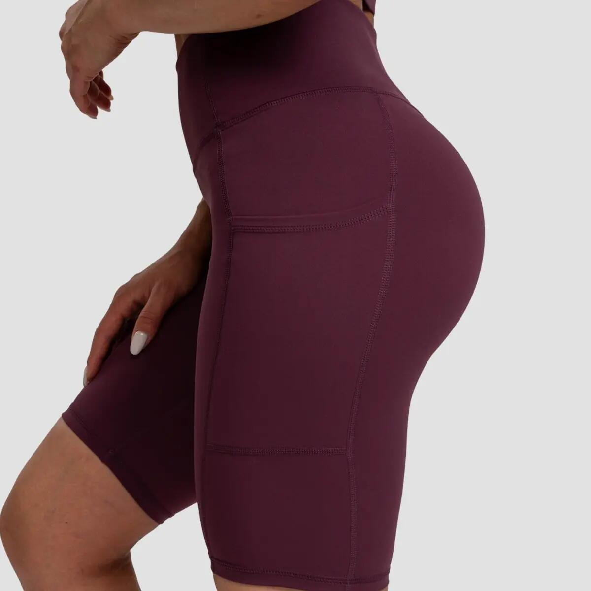Szorty damskie fitness slim z kieszeniami Biker 2/6
