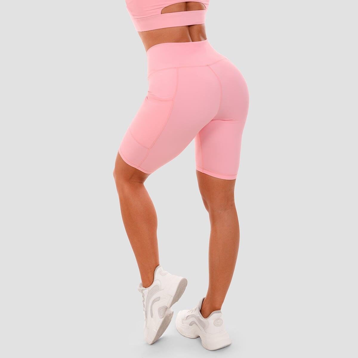 Szorty damskie fitness slim z wysoką talią Biker 2/5
