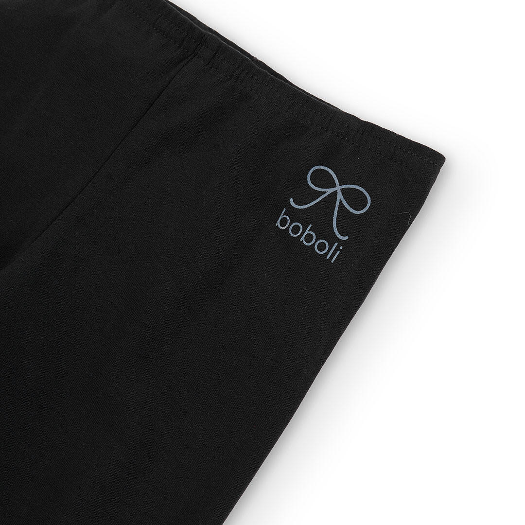 Legging color negro 3/4