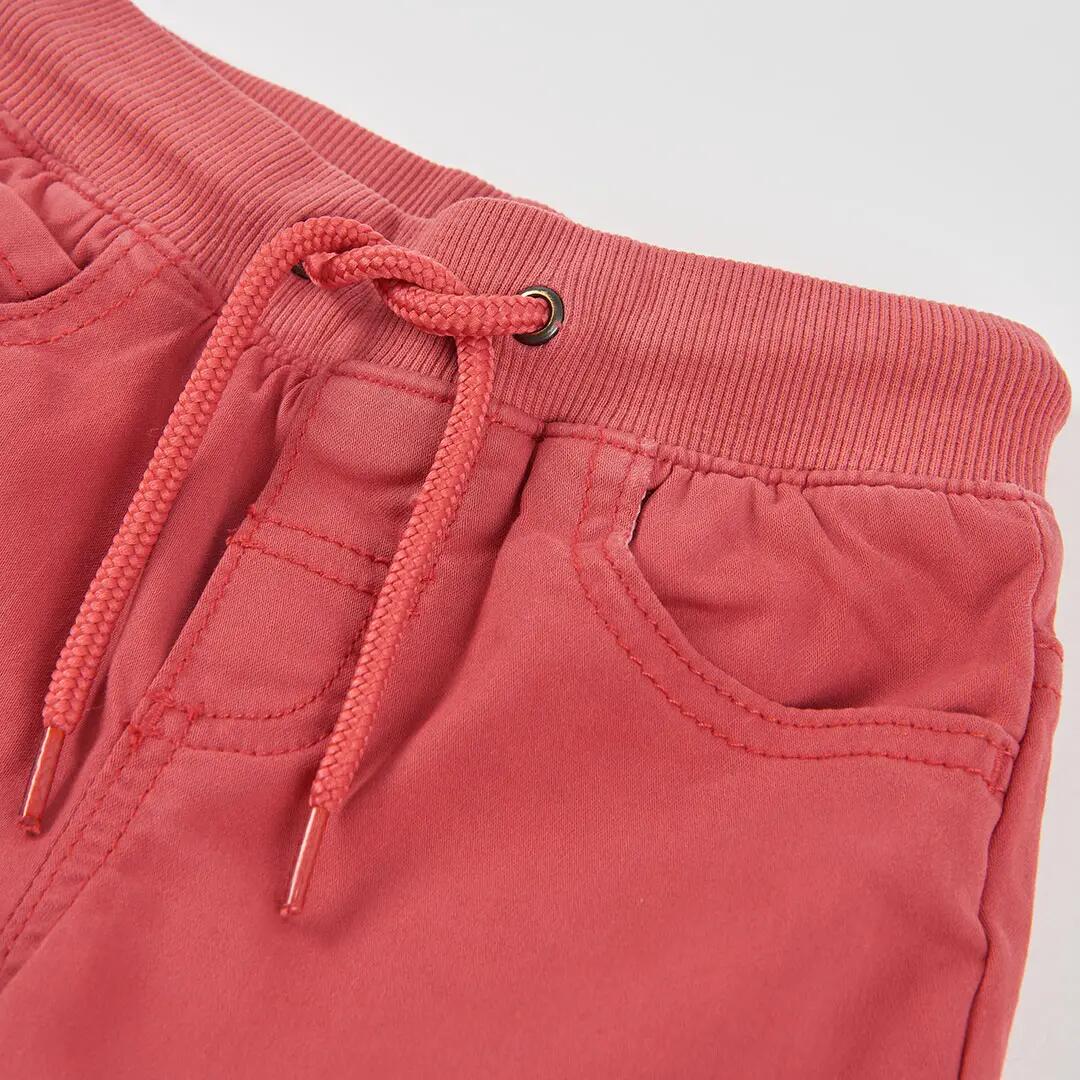 Pantalón forrado niño naranja 3/4
