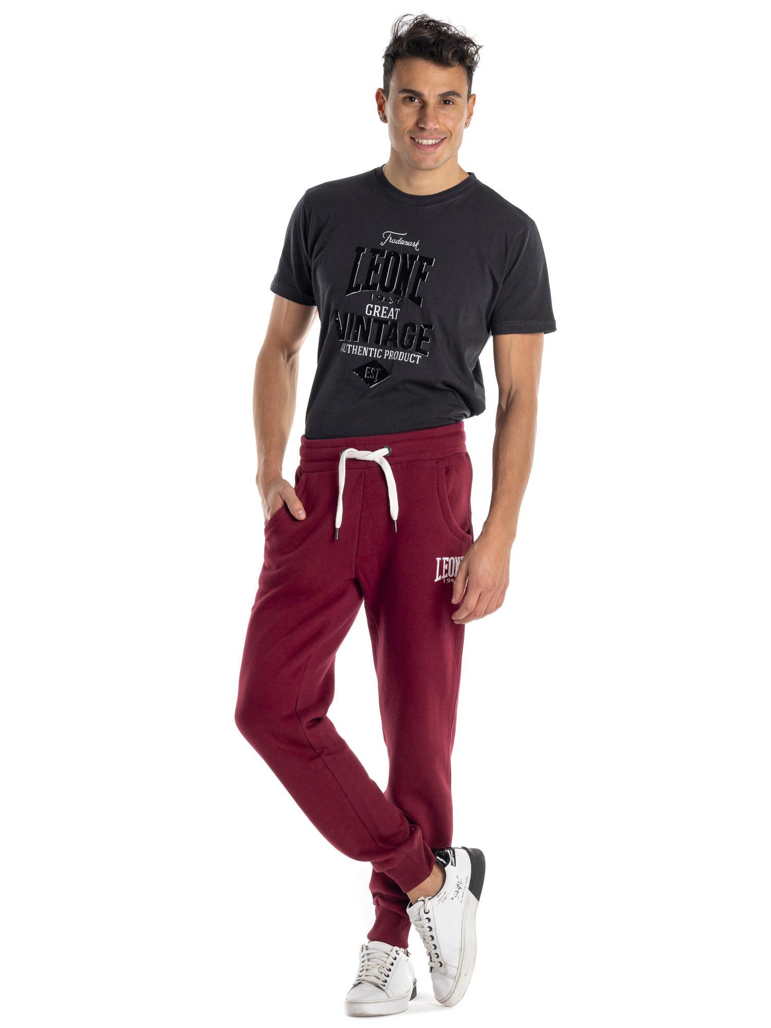 Pantalones de hombre Leone 1947 con logo bordado 2/5