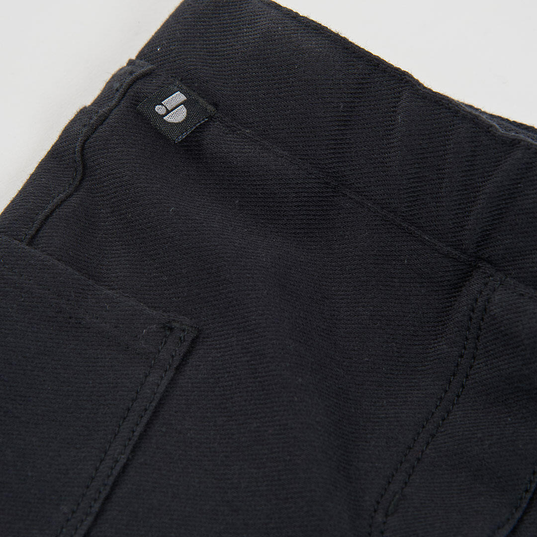 Pantalón niña negro acampanado 3/4