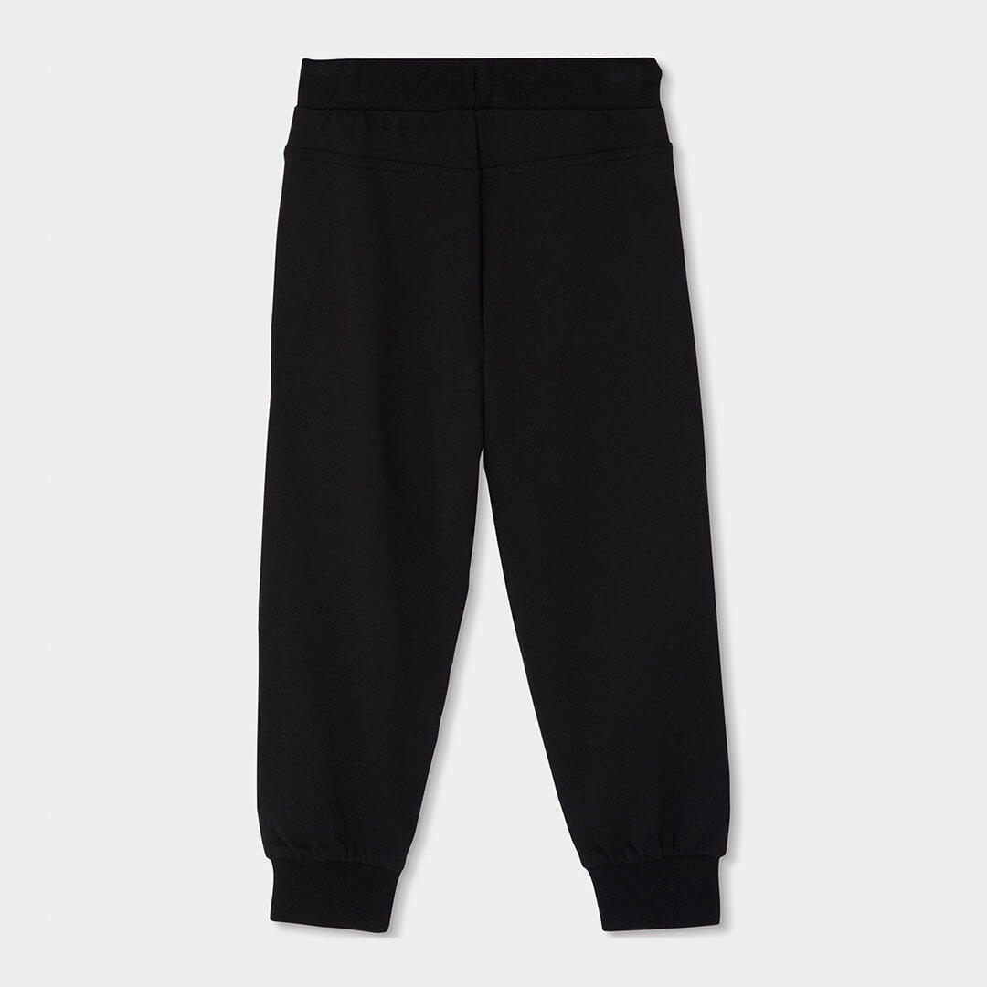 Pantalón felpa niño negro 2/4