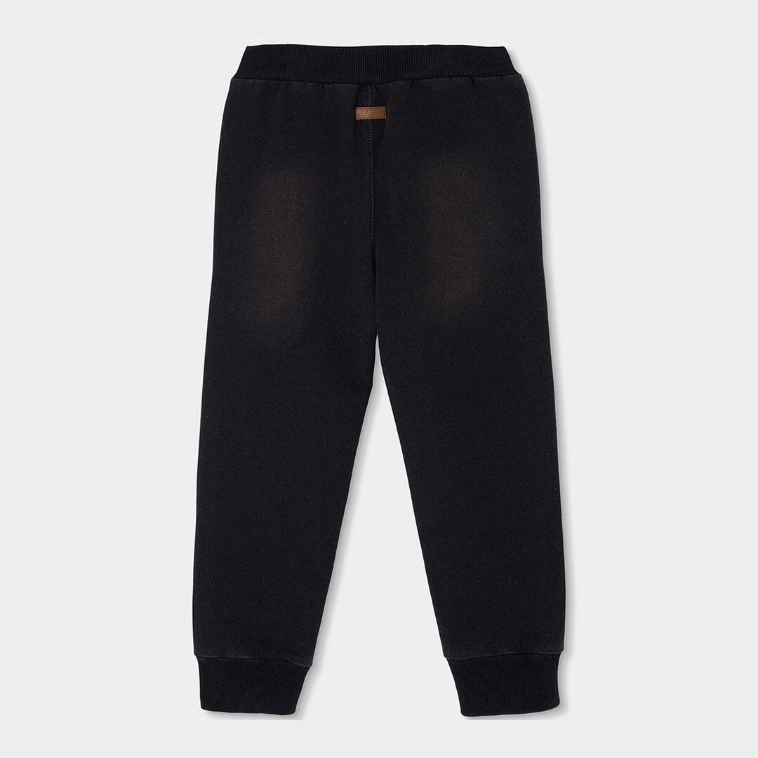 Pantalón niño felpa denim negro 2/4