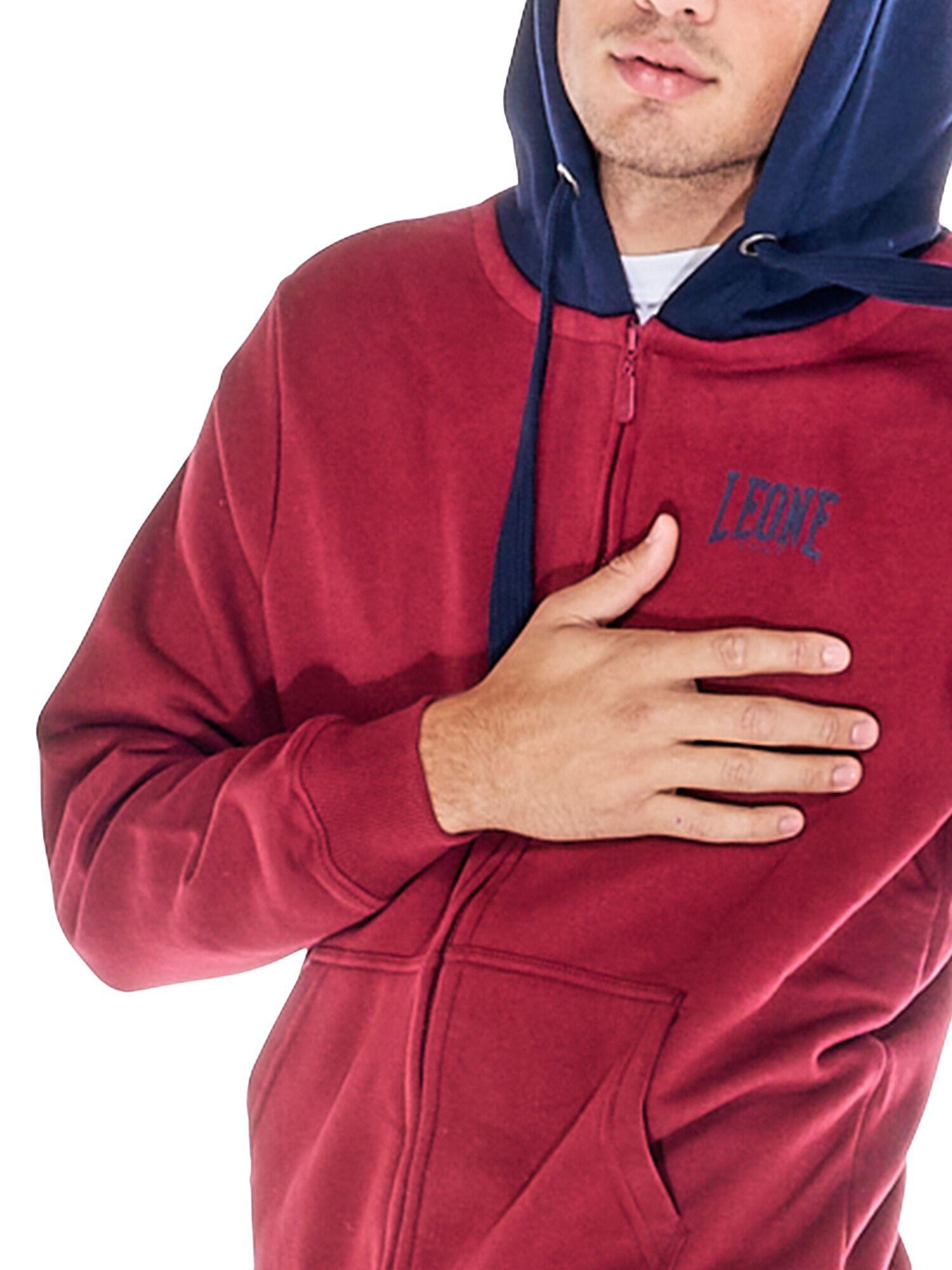 Tuta da uomo con cappuccio e zip Leone 1947 Apparel Vintage Small Logo 5/6