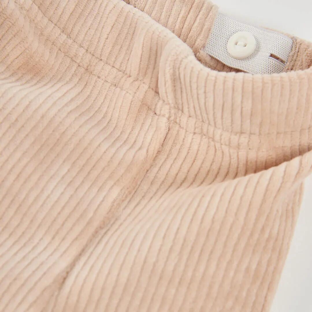 Pantalón pana niña beige 3/4