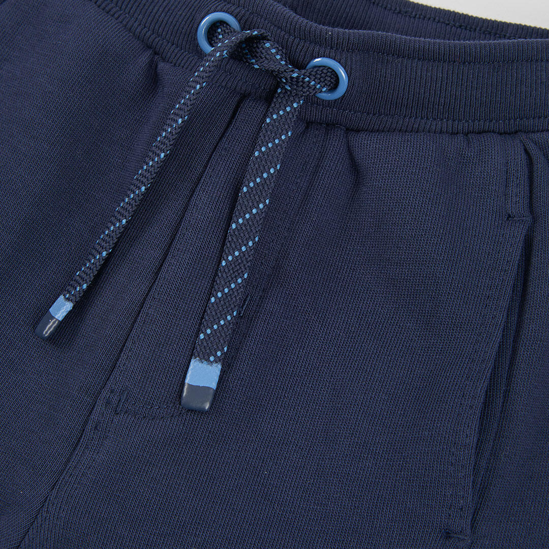 Pantalón felpa niño azul marino 3/4