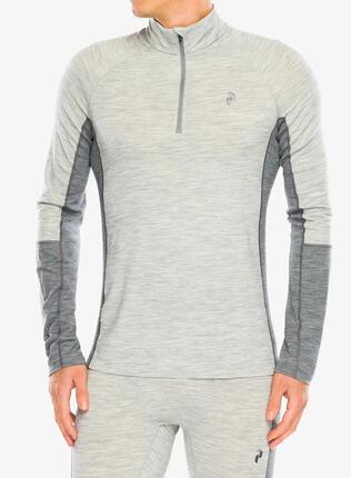 Herren - sweatshirt - magic half zip - grey melange