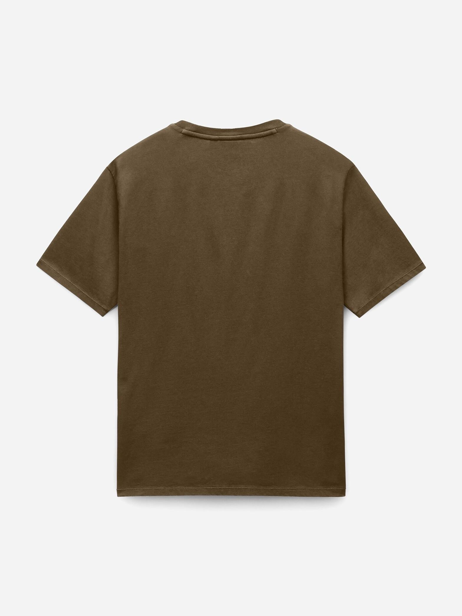 Tee Shirt Napapijri S-badge Ss 1 Dark Olive 5/5