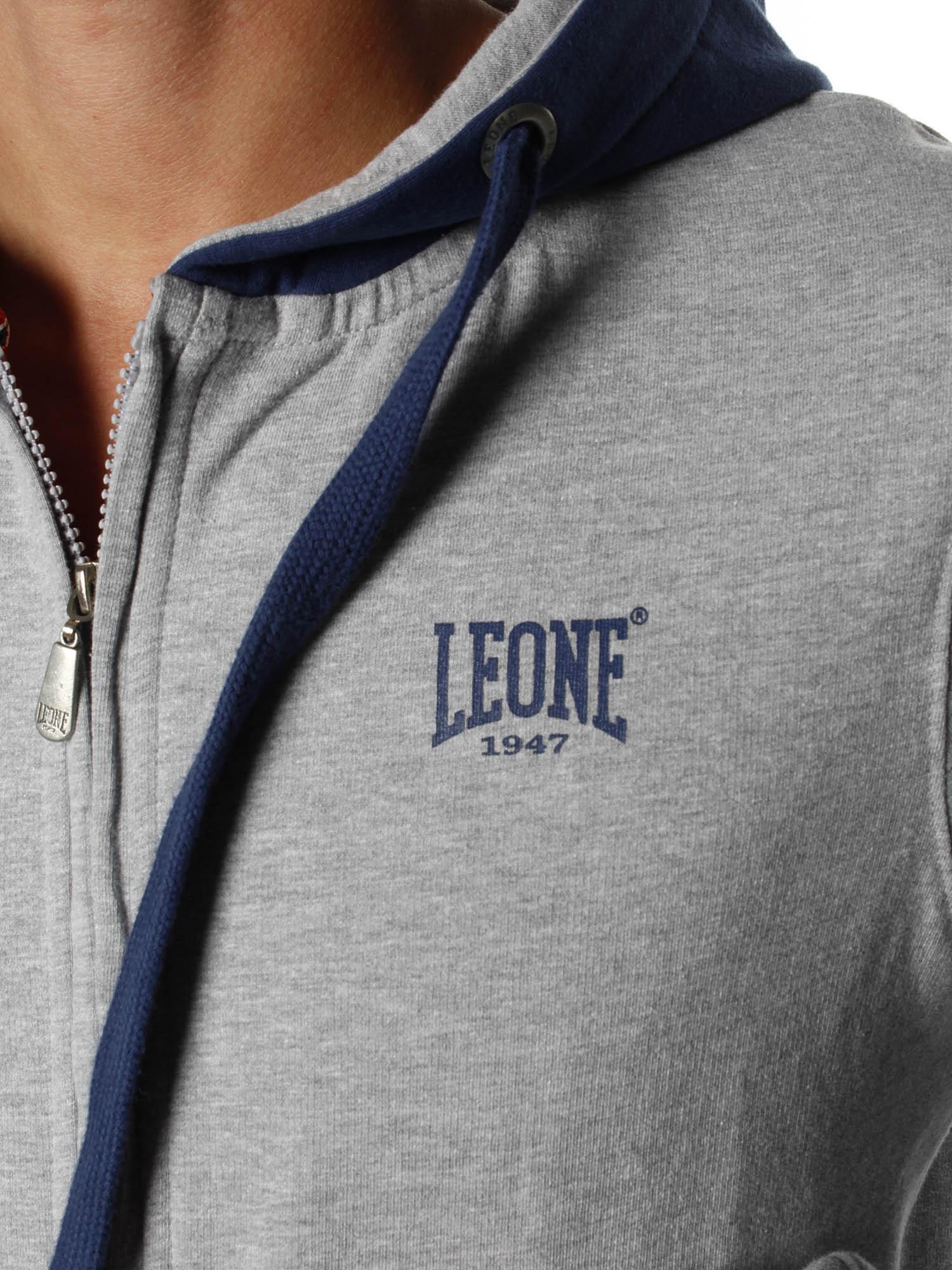 Tuta da uomo con cappuccio e zip Leone 1947 Apparel Vintage Small Logo 4/5