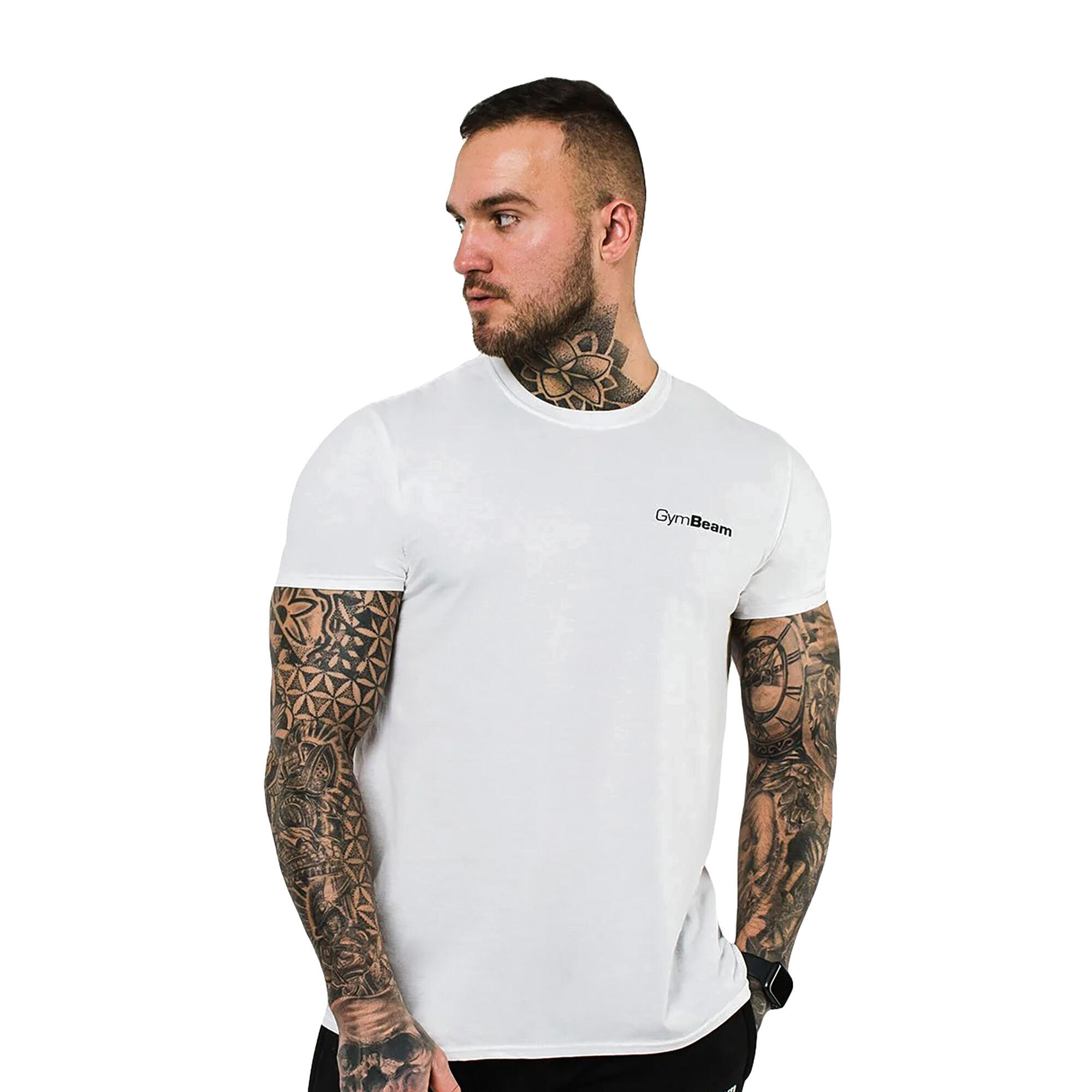 Tričko pánské fitness regular fit Basic 4/5