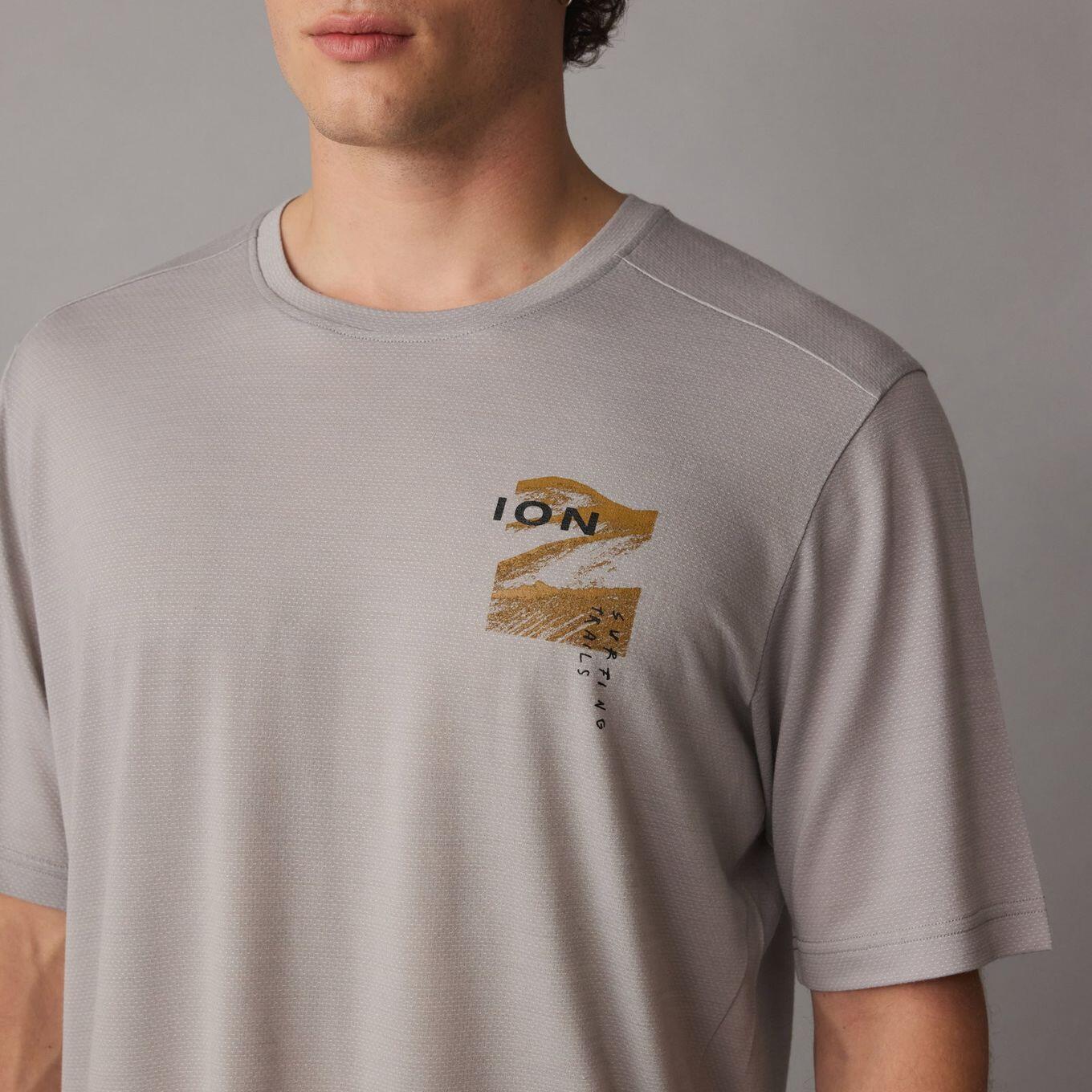 Camiseta de manga corta ION Ionic Merino gris para hombre 2/7