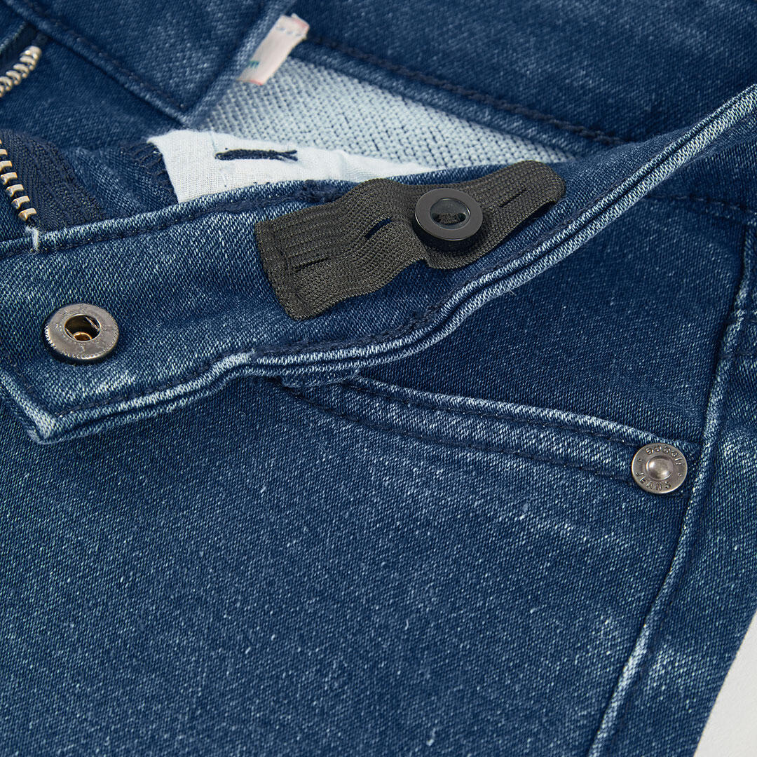 Pantalón niño denim elastico azul 3/4