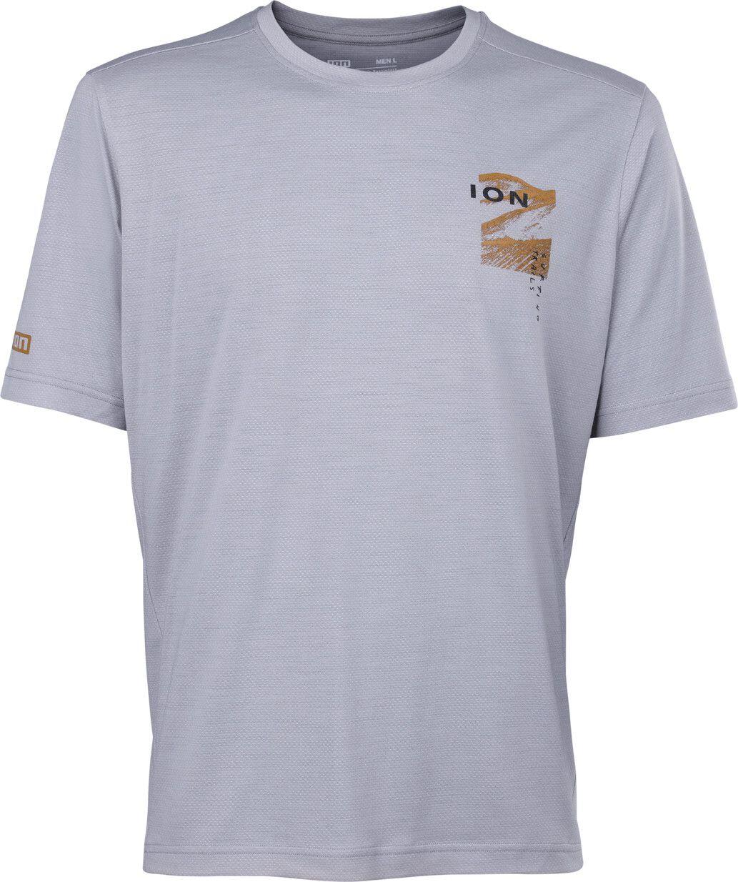 Camiseta de manga corta ION Ionic Merino gris para hombre 5/7