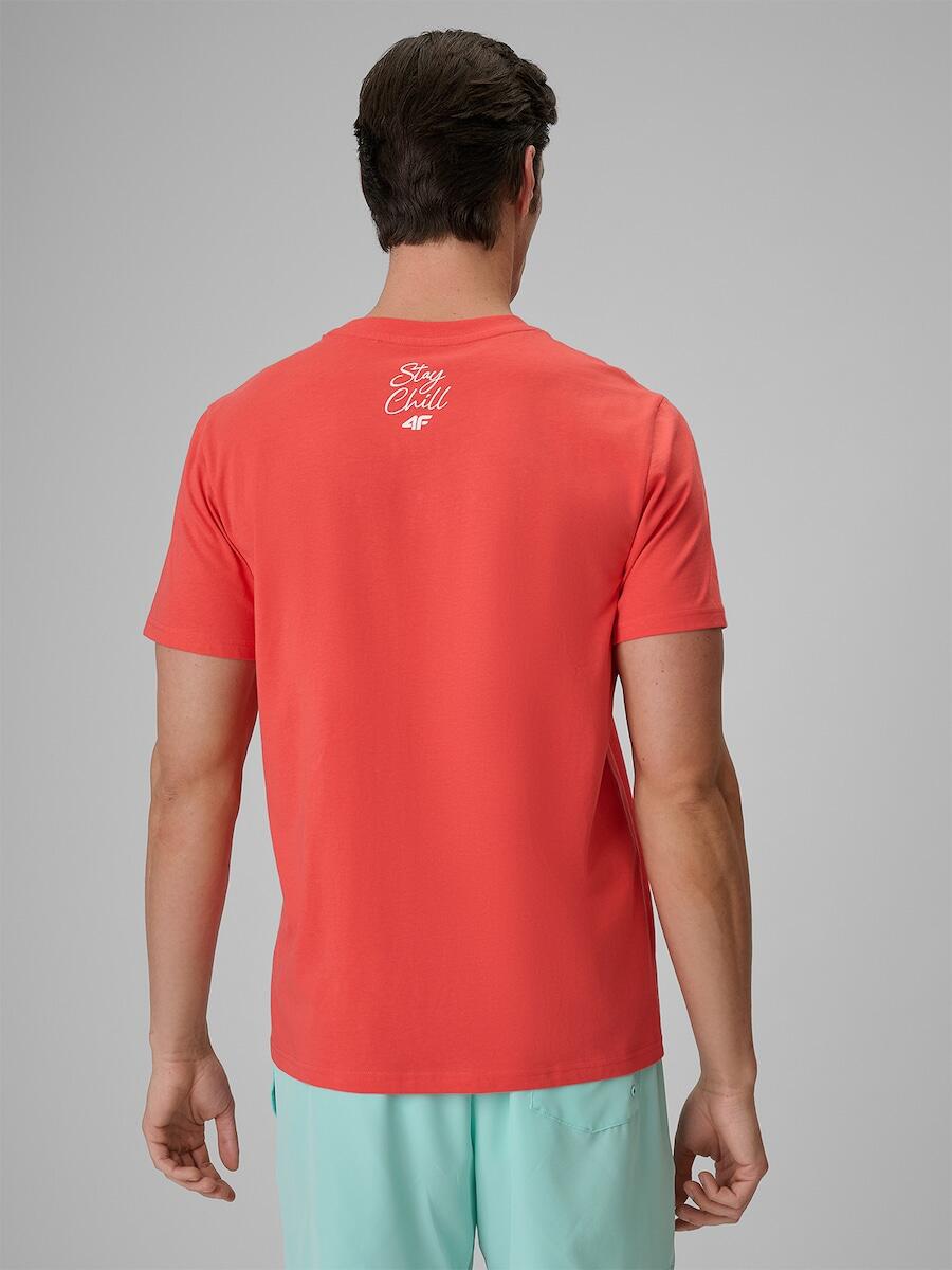 T-shirt regular z nadrukiem męski 4F 4FRSS26TTSHM4304 2/7