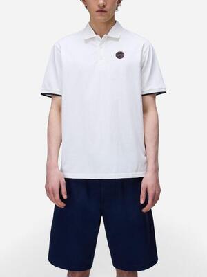 Polo Napapijri E-badge Ss 1 White Heron