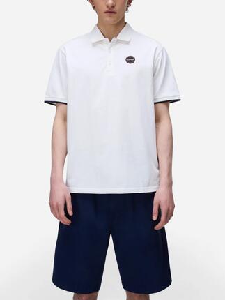 Polo Napapijri E-badge Ss 1 White Heron