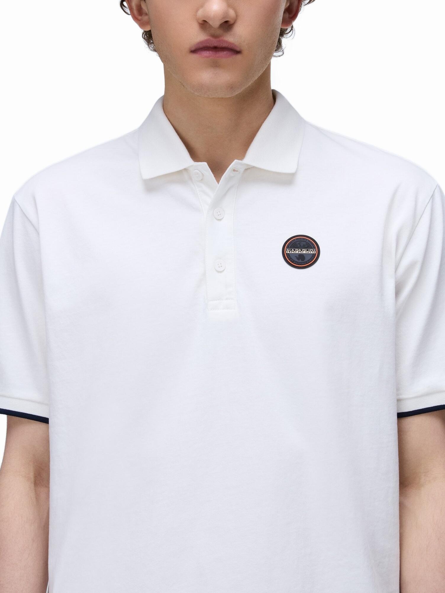 Polo Napapijri E-badge Ss 1 White Heron 3/6