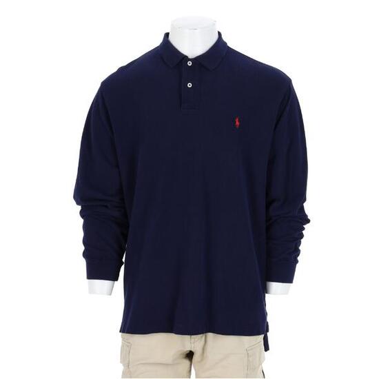 Seconde vie - Polo manches longues Homme Marine - Excellent