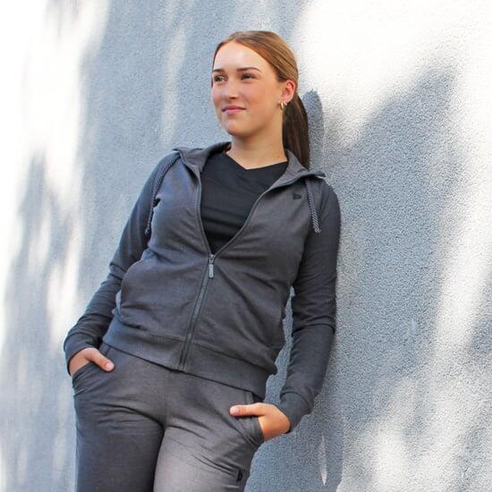Dames multisport stretch vest met kraag. 2/5