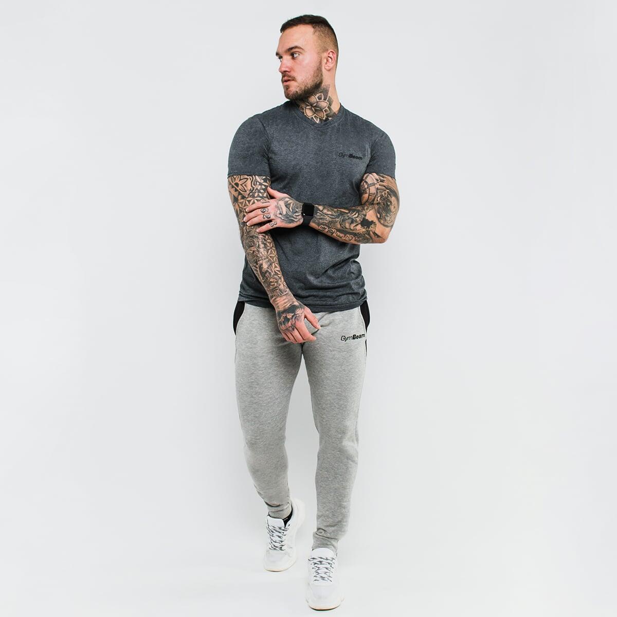 Heren T-shirt GymBeam Basic donkergrijs 2/5