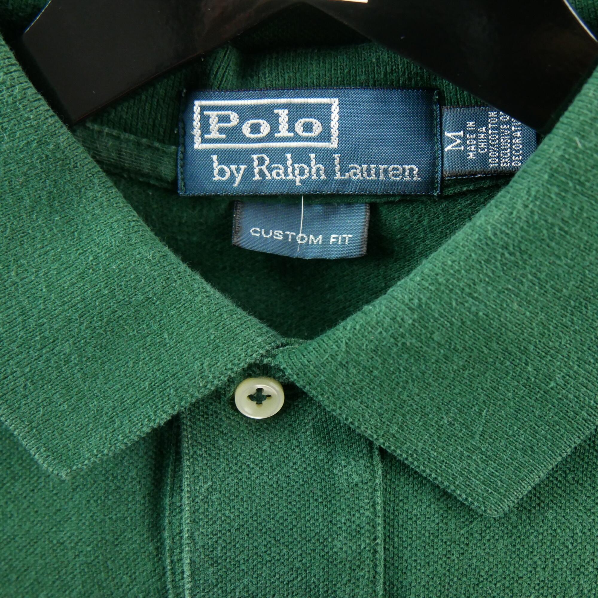 Tweedehands - Polo Ralph Lauren heren polo korte mouwen groen - Zeer goede staat 5/5