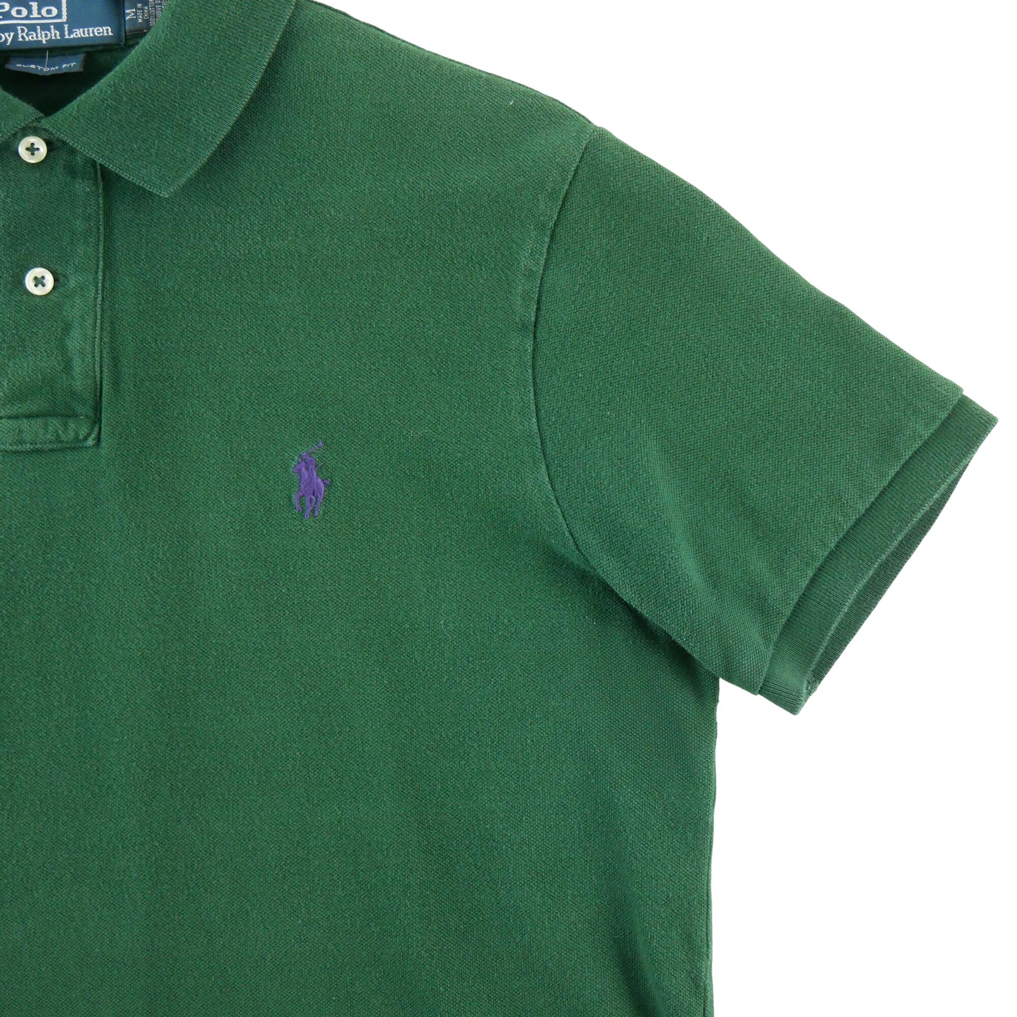 Tweedehands - Polo Ralph Lauren heren polo korte mouwen groen - Zeer goede staat 4/5