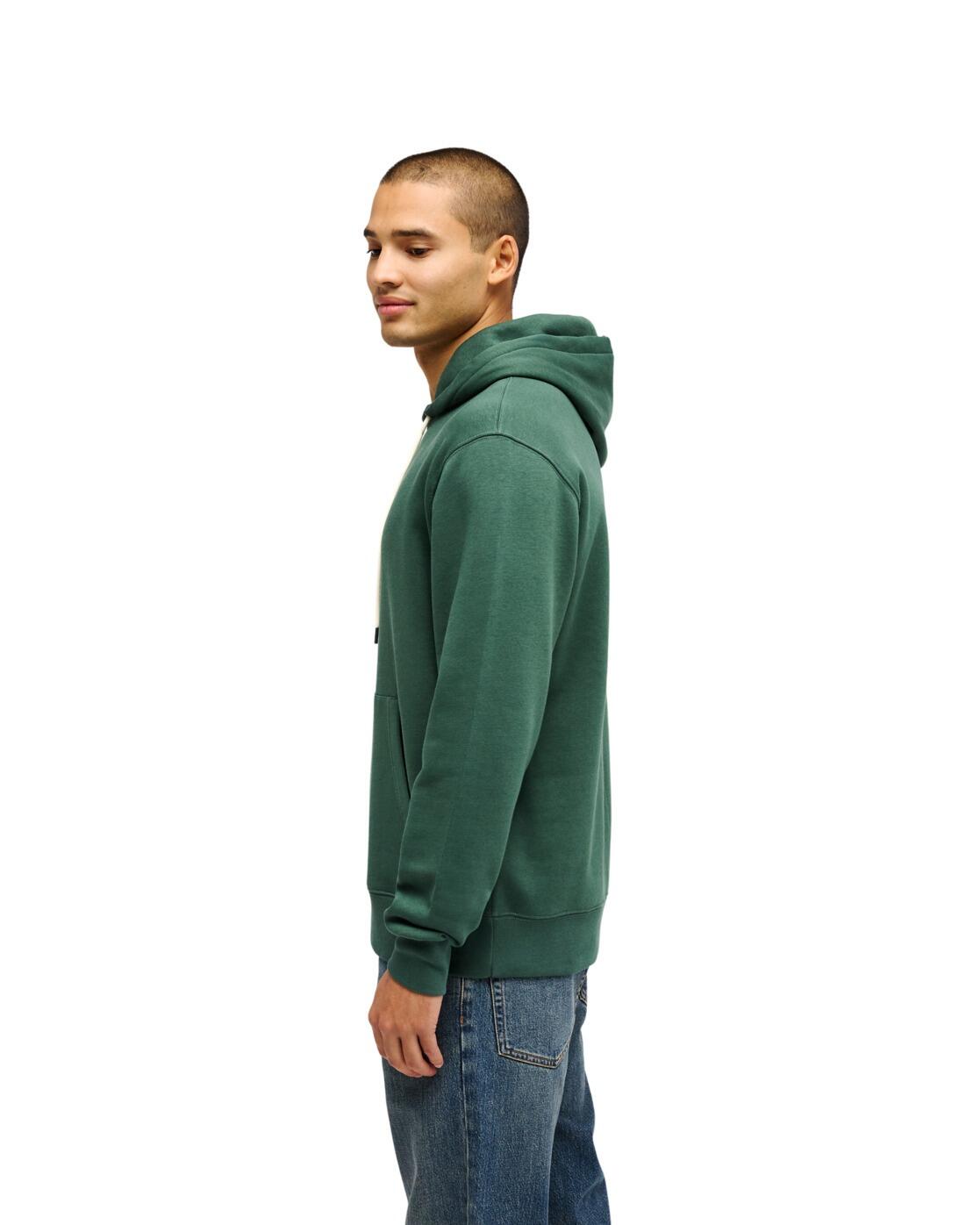 Sudadera con capucha SALT WATER Verde Hombre 3/4