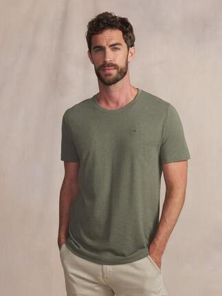 T-shirt homme manches courtes PIERETEE - Blanc, coupe ajustée