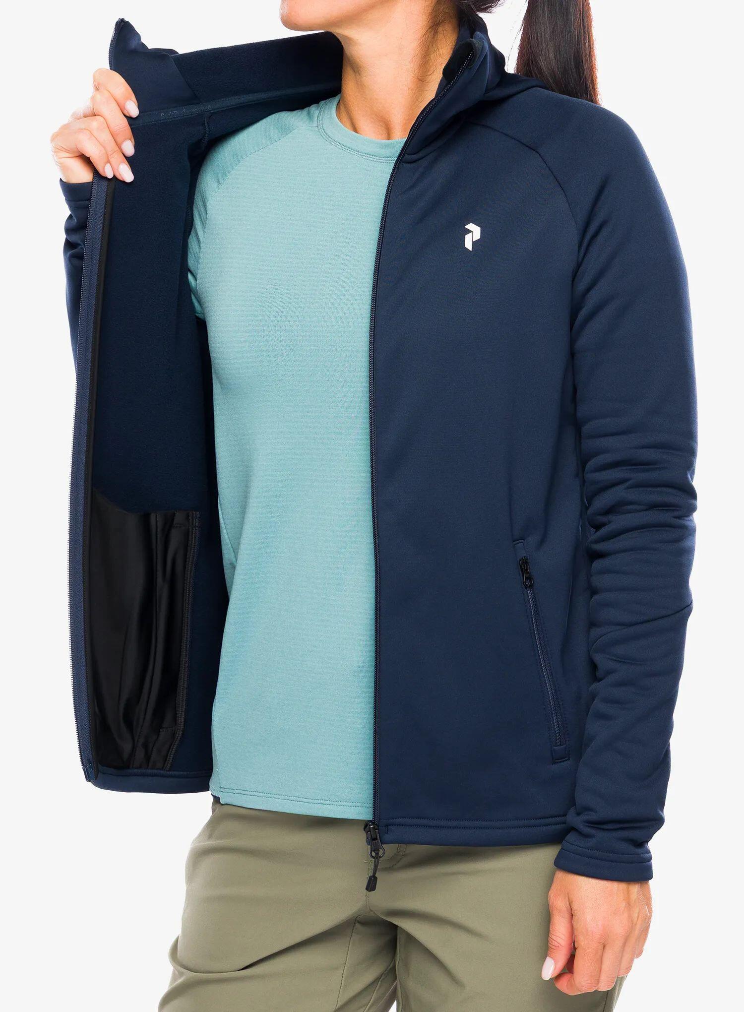 Bluza rozpinana damska Peak Performance Rider Essentials Zip Hood 6/7