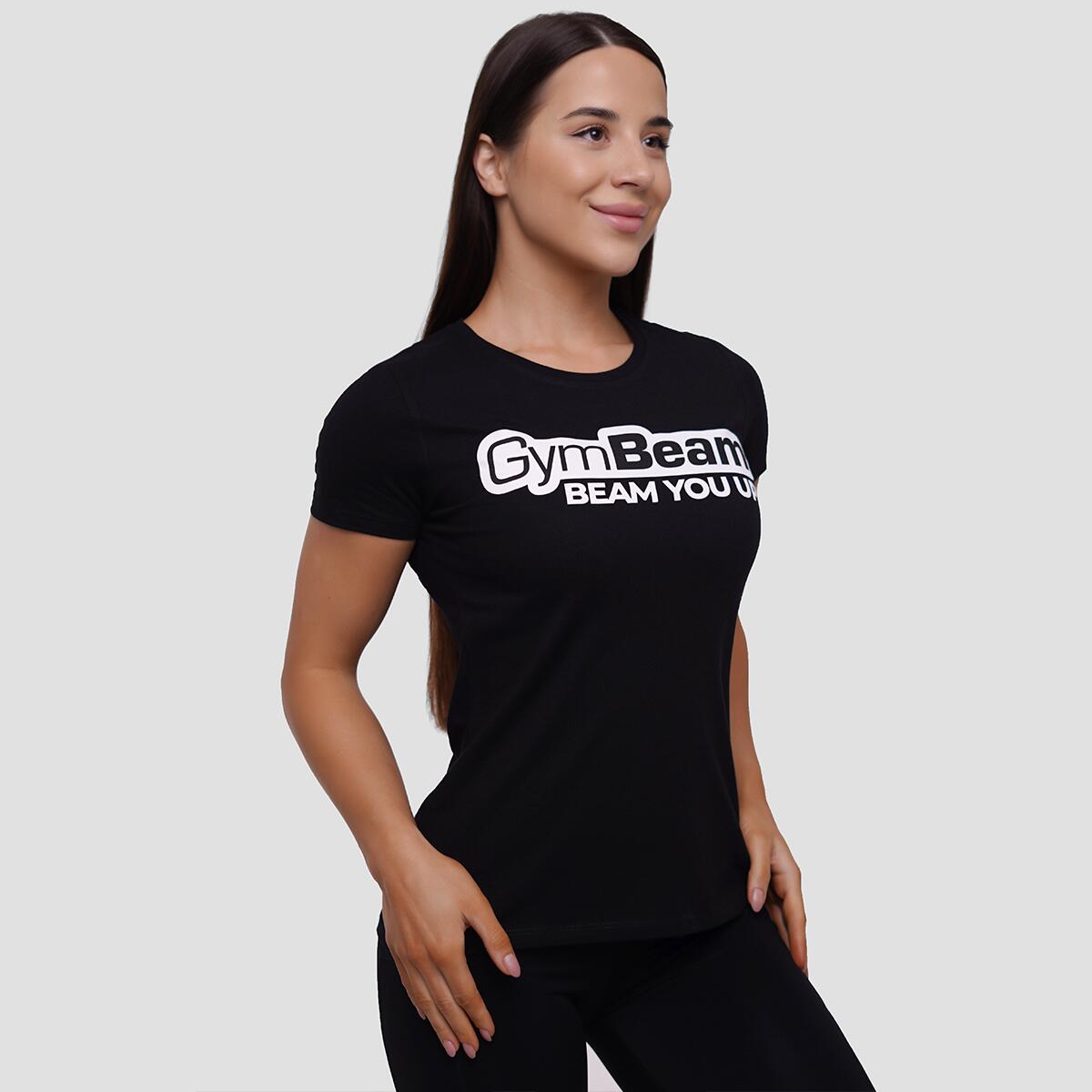 Tričko dámské fitness slim černé Beam 2/7