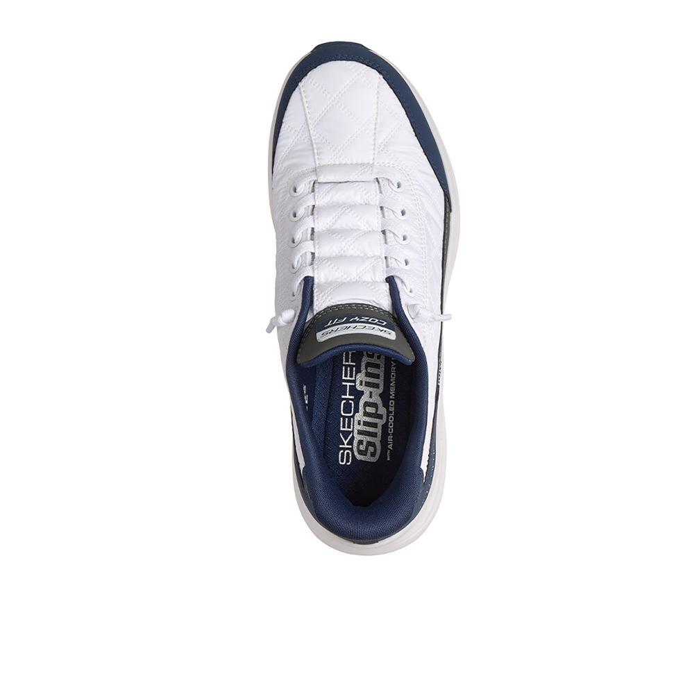 Sapatilhas Skechers Mulher Slip-ins Contour Foam Azul 3/4
