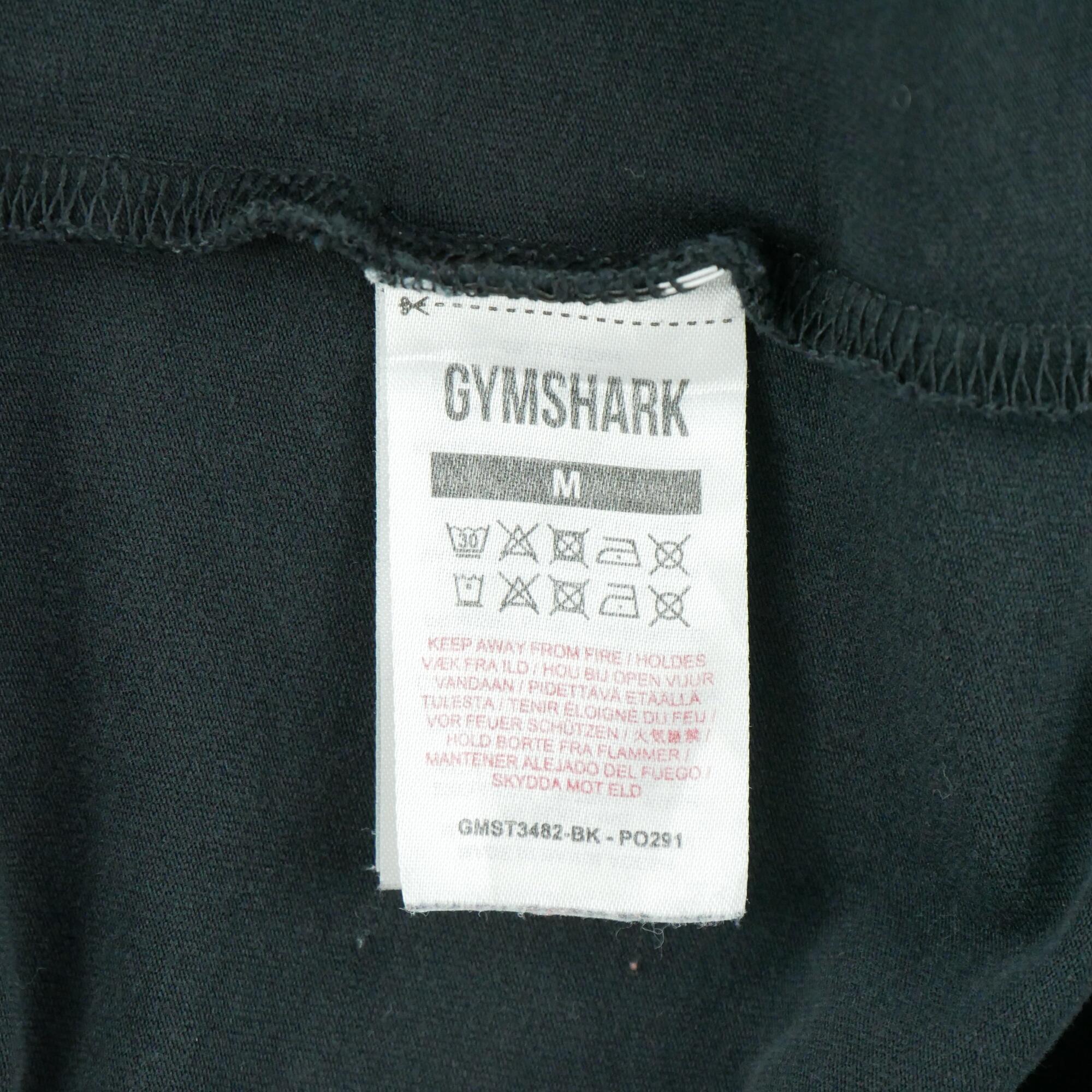 Second life - Gymshark Men's Black Muscle T-Shirt - Very good 5/5