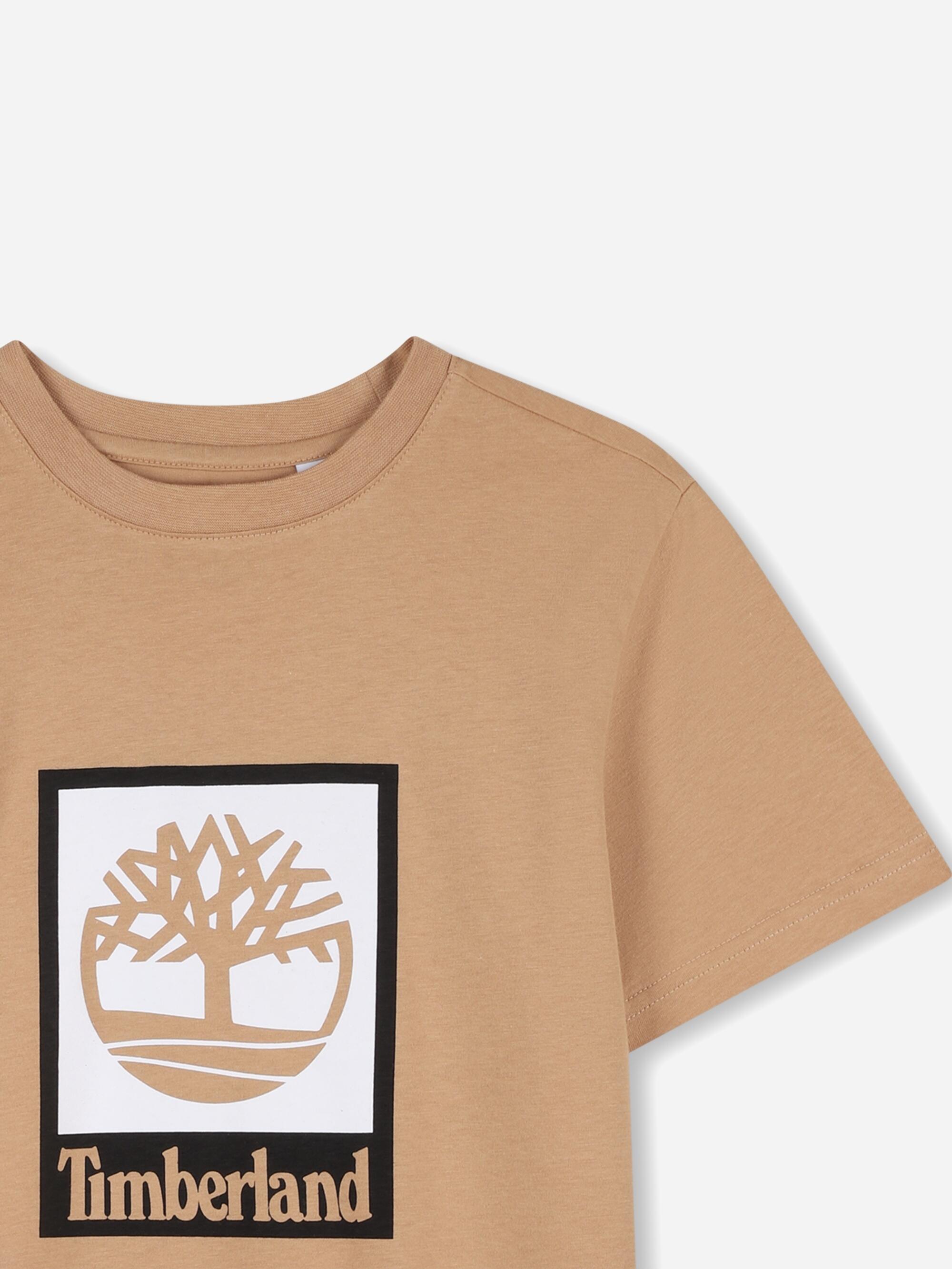 Tee Shirt Garçon Timberland T60969 230 Biscuit 3/3