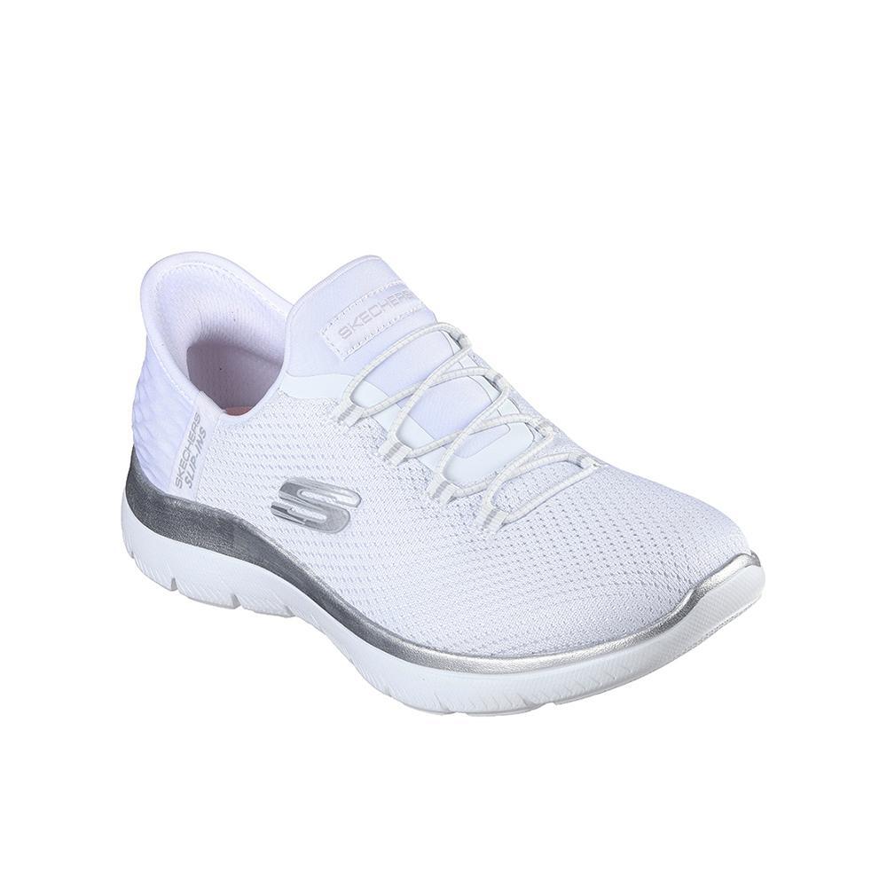 Sapatilhas Skechers Mulher Slip-ins Summits Diamond Dream Branco 2/5