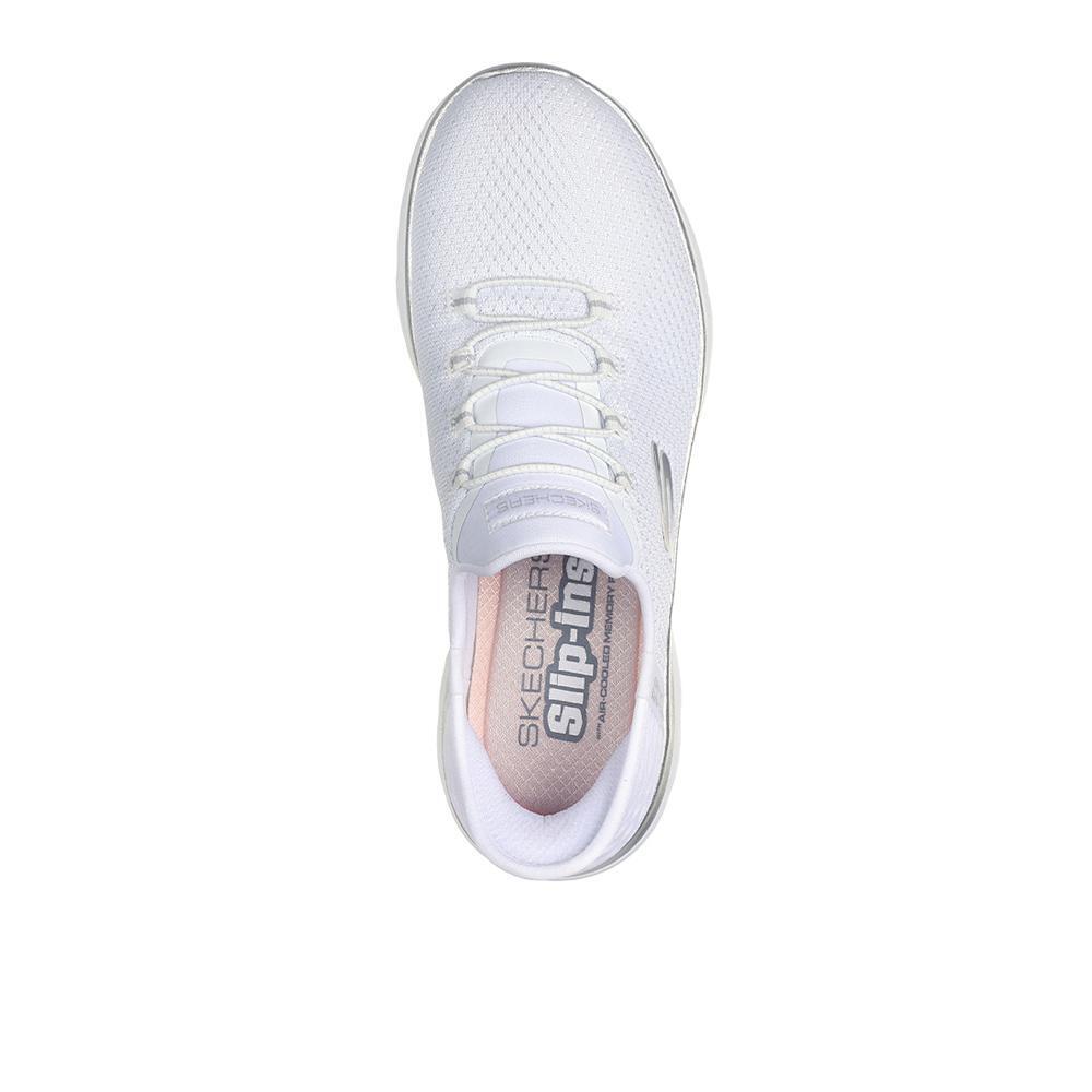 Sapatilhas Skechers Mulher Slip-ins Summits Diamond Dream Branco 3/5