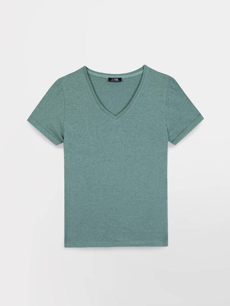 Gebreid dames-T-shirt TBS Adina 3/5