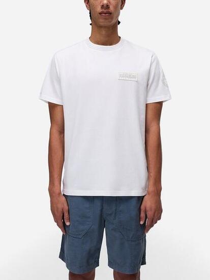 Tee Shirt Napapijri S-amundsen 1 White Heron