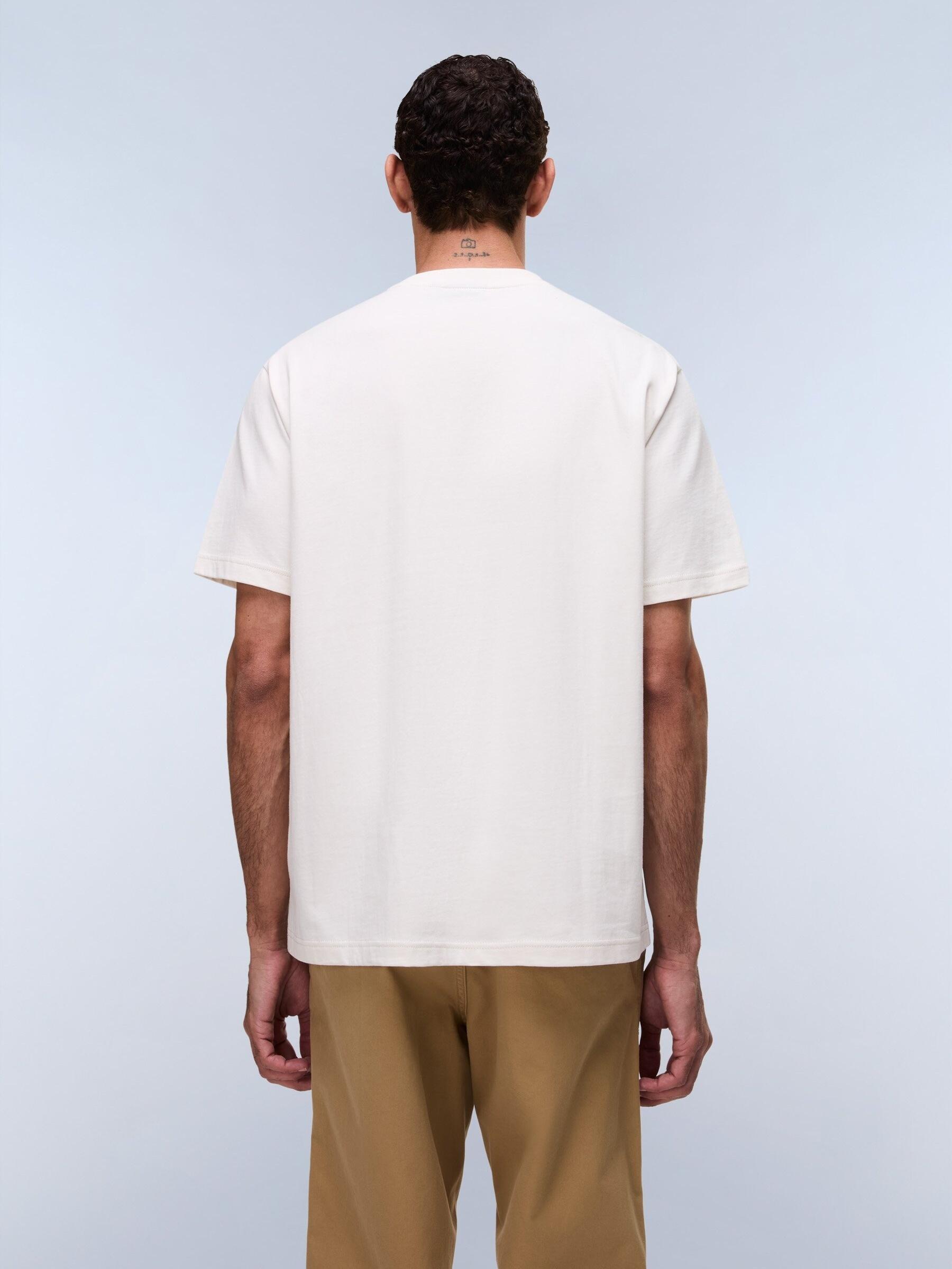 Tee Shirt Napapijri S-box Logo Ss 1 White Whisper 2/6