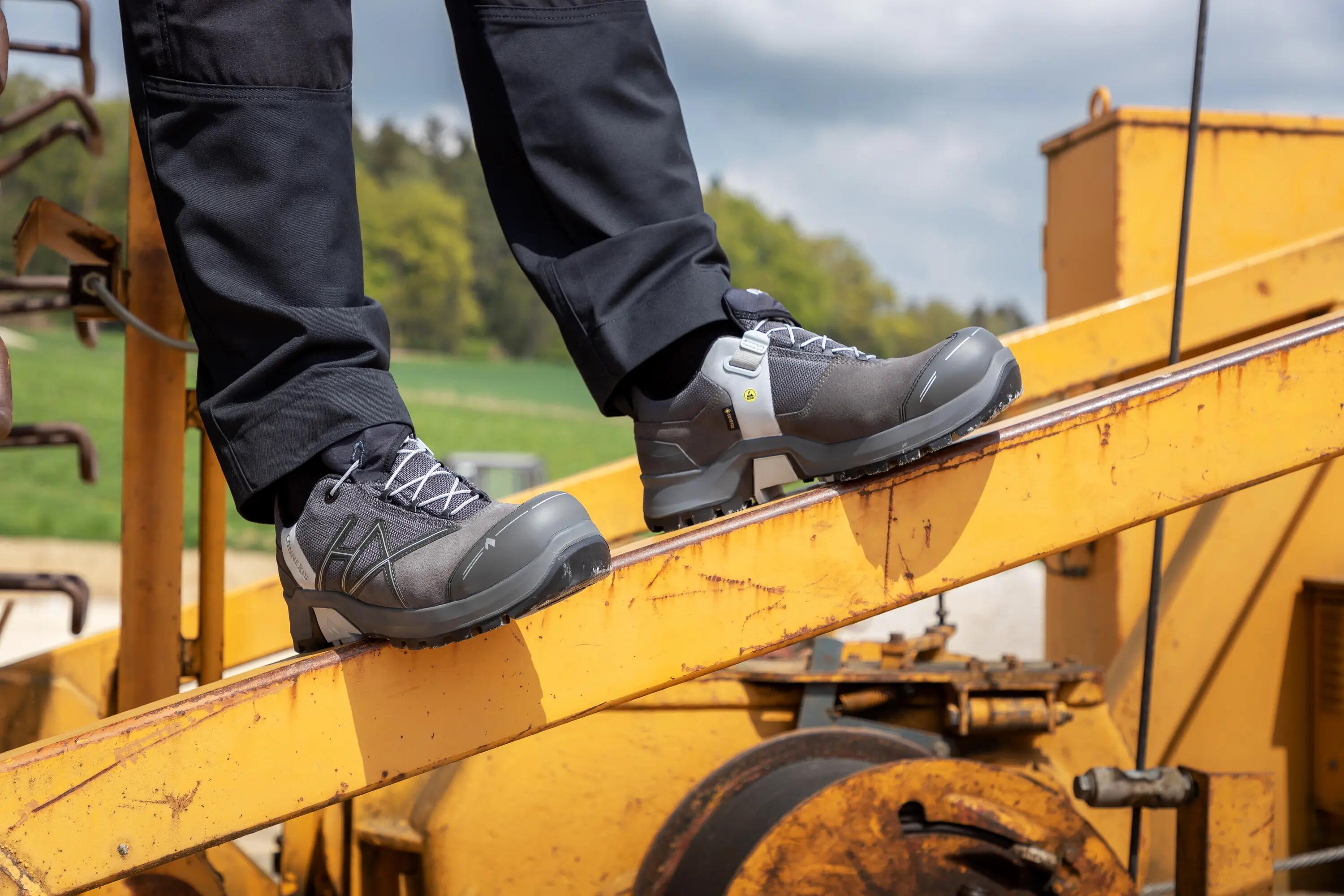 HAIX Zapatos de seguridad Haix CONNEXIS Safety+ GTX gris/plata bajo 4/5