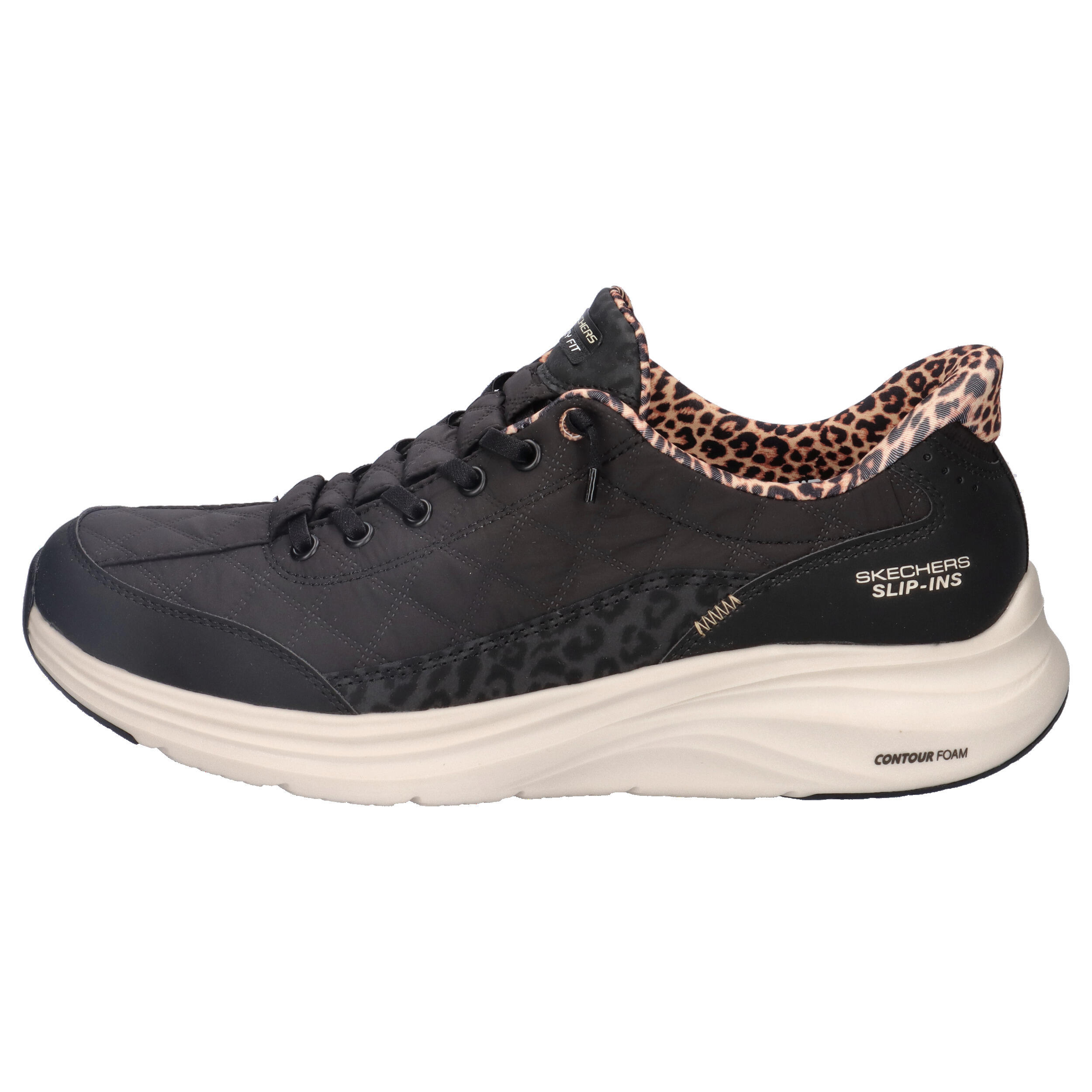 Baskets Femme Baskets Skechers CONTOUR FOAM-LEOPARD DREAM Noir Skechers 10/15