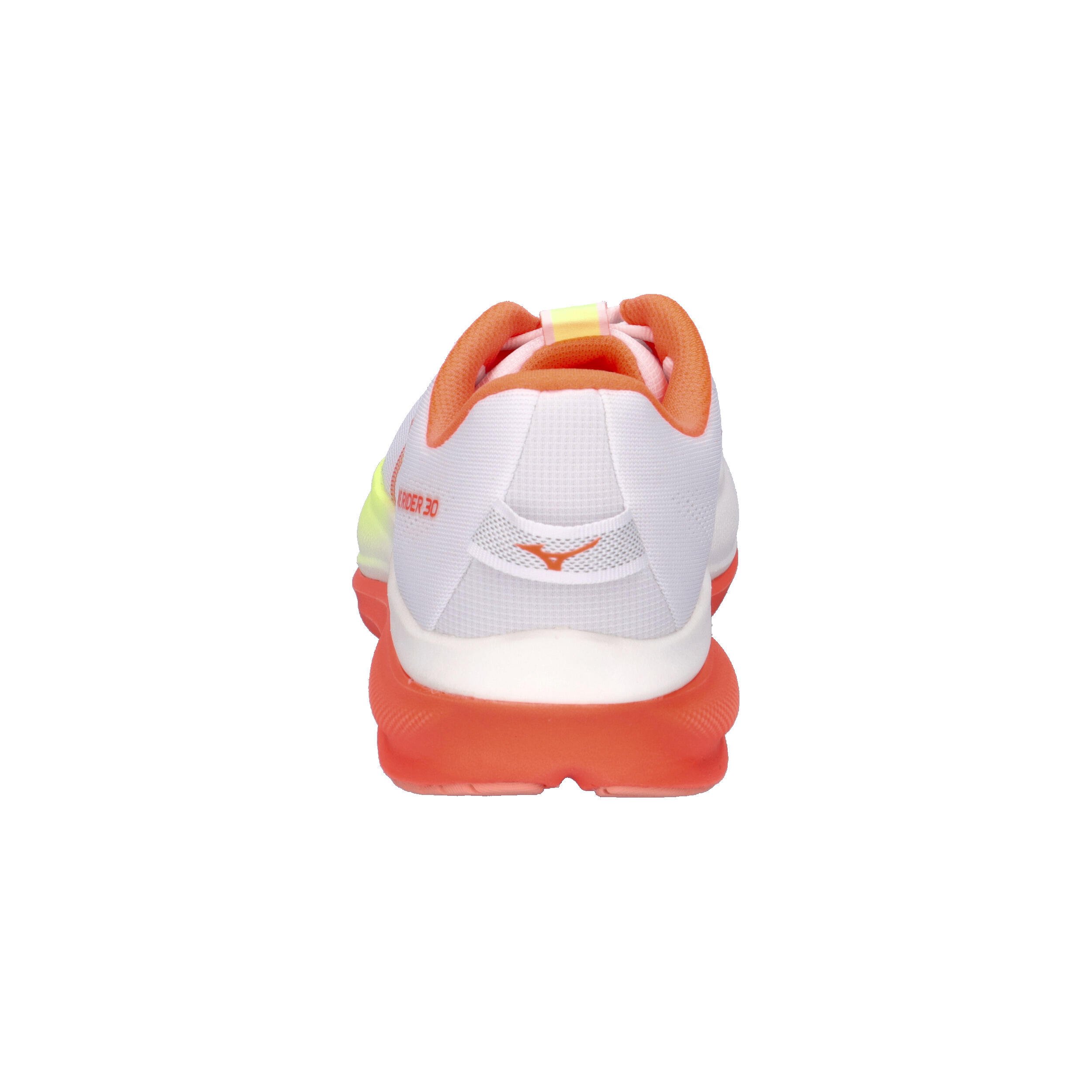 Mizuno Damen Wave Rider 30 Laufschuh J1GM262071 White/Flamingo Coarl/Lime Plump 13/15