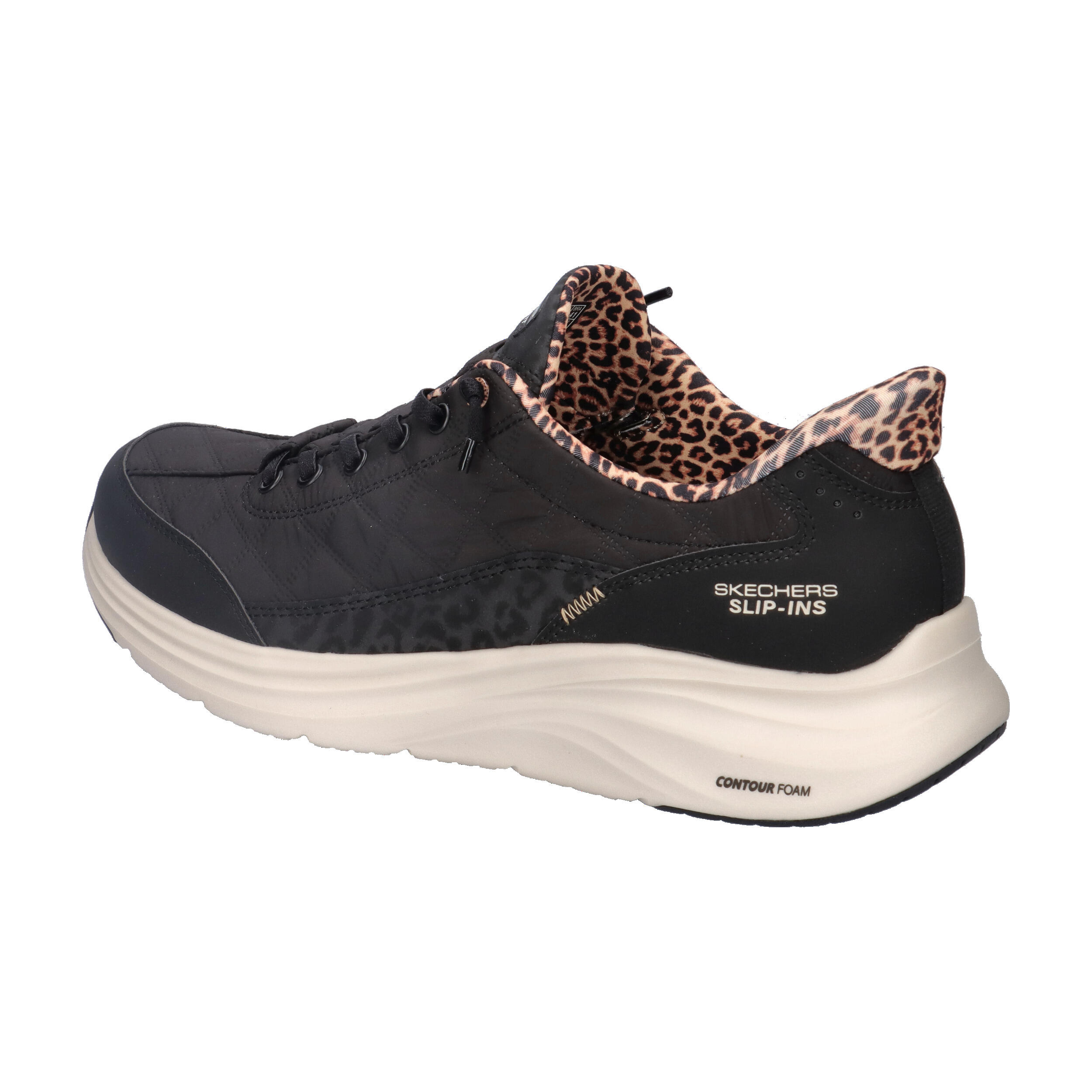 Baskets Femme Baskets Skechers CONTOUR FOAM-LEOPARD DREAM Noir Skechers 11/15